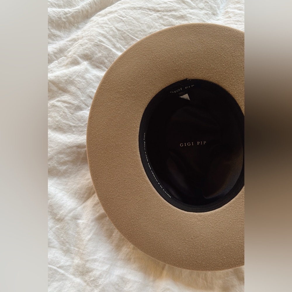 Gigi Pip Maude Pencil Brim Hat - Tan, size M/L 59cm - Picture 6 of 6